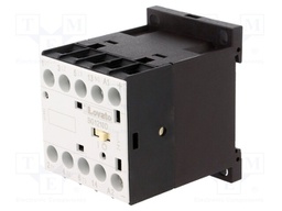 Contactor: 3-pole; NO x3; Auxiliary contacts: NO; 24VDC; 12A; DIN