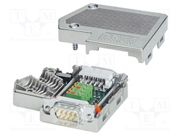 D-Sub; PIN: 9; Profibus,with interface PG; angled 55°; for cable