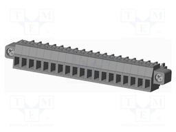 Connector: pluggable terminal block; plug; female; straight; grey