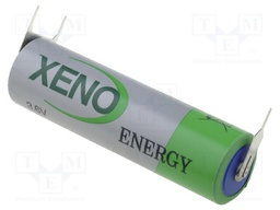 Battery: lithium; 3.6V; AA; 3pin,positive pole:  1pin,for PCB