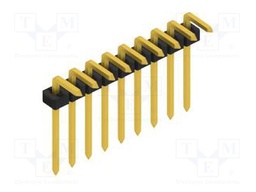 Connector: pin strips; pin header; male; PIN: 9; 2mm; THT; 1x9; 100V
