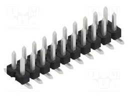 Connector: pin strips; pin header; male; PIN: 20; 2.54mm; SMT; 2x10