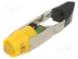 Indicator: LED; T5,5K; yellow; plastic; 24VAC; 24VDC; -20÷60°C; 3mm