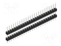 Connector: pin strips; pin header; male; PIN: 24; 2.54mm; THT; 1x24