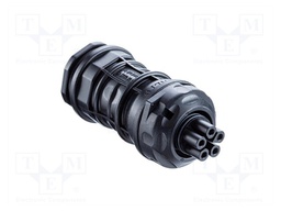 Connector: AC supply; soldering; female; 30A; for cable; IP68