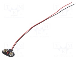 6F22 connector; Leads: 200mm leads; Size: 6F22,6LR61; Batt.no: 1