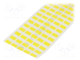 Polyester; yellow; -40÷100°C; W: 9mm; L: 15mm; 2500pcs.