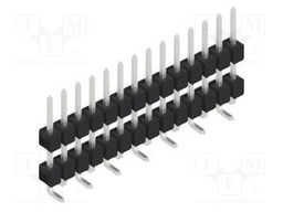 Connector: pin strips; pin header; male; PIN: 14; 2.54mm; SMT; 1x14