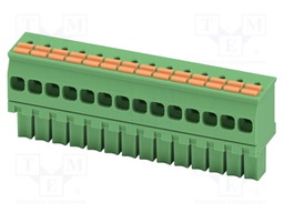 PCB connector, nominal cross section: 1.5 mm2, color: green,