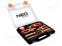Kit: pliers, insulation screwdrivers; for electricians; 1kV