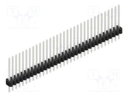 Connector: pin strips; pin header; male; PIN: 33; 1.27mm; THT; 1x33