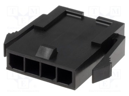 Plug; wire-wire; male; Micro-Fit 3.0; 3mm; PIN: 4; w/o contacts