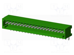 Connector: pluggable terminal block; socket; male; angled; THT