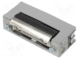 Electromagnetic lock; 10÷14VDC; V: with adjustable hook; H: 67mm