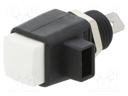 Laboratory clamp; white; 16A; Contacts: nickel; Mounting: screw