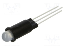 Indicator: LED; 2÷2.1VDC; plastic; 5mm