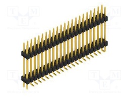 Connector: pin strips; pin header; male; PIN: 44; 2.54mm; SMT; 2x22