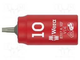 Socket; socket spanner,Torx®; TX10; 1/4"; insulated; 36mm