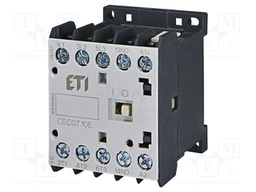 Contactor: 3-pole; NO x3; Auxiliary contacts: NO; 24VAC; 18A; CEC