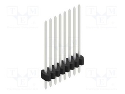 Connector: pin strips; pin header; male; PIN: 8; 1.27mm; THT; 1x8