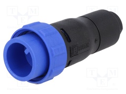 Connector: circular; plug; male; PIN: 3; w/o contacts; for cable