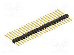Connector: pin strips; pin header; male; PIN: 23; 2.54mm; SMT; 1x23