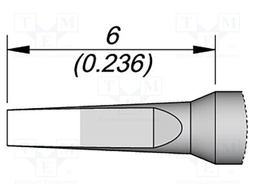 Tip; chisel; 1x0.2mm