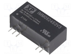 Isolated Board Mount DC/DC Converter, Medical, 1 Output, 5 W, 3.3 V, 1.2 A