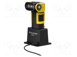 Torch: LED; 40h; 400lm; yellow-black; IP68; 4600-5400K; angular