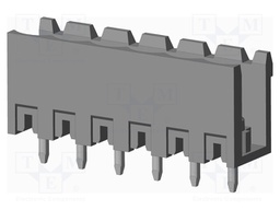 Connector: pluggable terminal block; socket; male; on PCBs