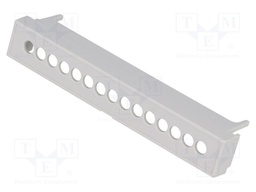 Terminals cover; 5.08mm; Holes no: 15
