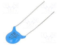 Capacitor: ceramic; Y2; 3.3nF; 300VAC; Y5V; ±-20%; 7.5mm