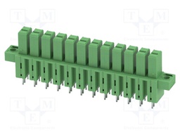 PCB headers, nominal cross section: 6 mm?, color: green, nom