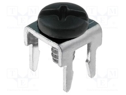 Terminal: screw terminal; low profile; THT,screw terminal; black