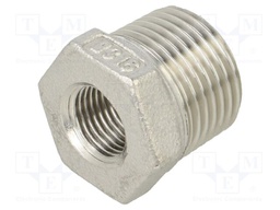 Male-female,reductive; max.10.5bar; 1.4408 stainless steel