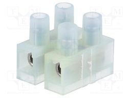 Terminal block; screw terminal; ways: 2; 4mm2; terminals: 4; 400V