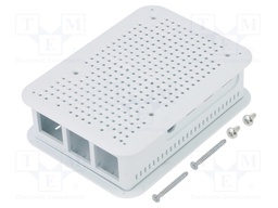 Enclosure: for computer; Raspberry Pi 4 B; grey; X: 73mm; Y: 100mm