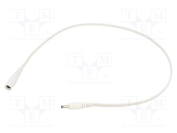 Cable; DC 3,5/1,3 plug,DC 5,5/2,1 socket; straight; 0.5mm2; 0.5m