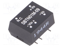 Converter: DC/DC; 1W; Uin: 10.8÷13.2V; 9VDC; Iout: 11.1÷111mA; SMD