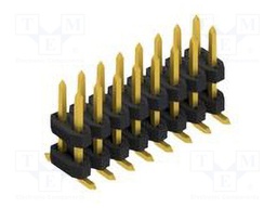 Connector: pin strips; pin header; male; PIN: 16; 2mm; SMT; 2x8; 100V