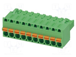 PCB connector, nominal cross section: 2.5 mm?, color: green,