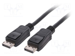 Cable; DisplayPort 1.1; DisplayPort plug,both sides; 5m; black