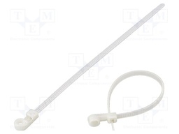 Cable tie; with fixing lugs; L: 200mm; W: 4.8mm; polyamide; 230N