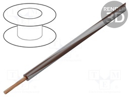 Wire; LgY; stranded; Cu; 1.5mm2; brown-gray; PVC; 300/500V; 100m