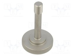 Knob; Ø: 30mm; Ext.thread: M8; 10mm; H: 42mm; stainless steel
