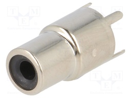 Socket; RCA; female; straight; THT; nickel plated,tinned; on PCBs