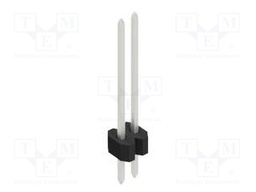 Connector: pin strips; pin header; male; PIN: 2; 1.27mm; THT; 1x2