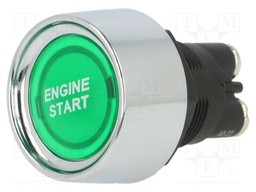 Switch: push-button; Pos: 2; SPST-NO; 50A/12VDC; OFF-(ON); IP40