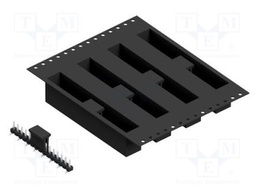 Connector: pin strips; pin header; male; PIN: 15; 2.54mm; SMT; 1x15