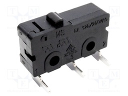 Microswitch SNAP ACTION; 5A/250VAC; without lever; SPDT; ON-(ON)